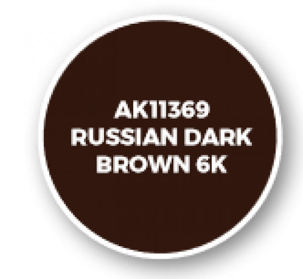 Ak-Interactive: Afv Acrylics (3Rd Gen) - Russian Dark Brown 6K