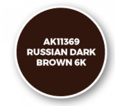 Ak-Interactive: Afv Acrylics (3Rd Gen) - Russian Dark Brown 6K