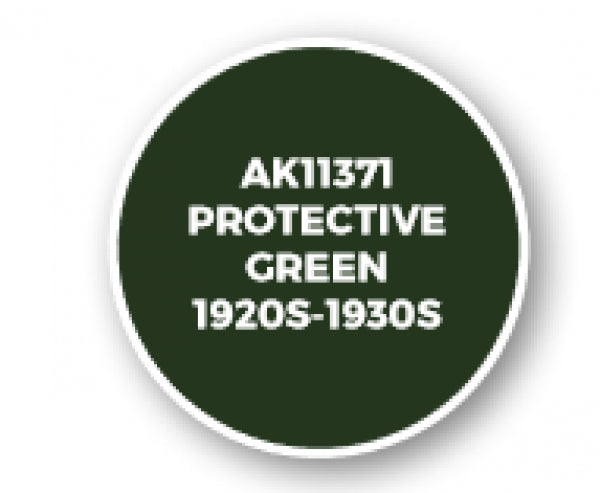 Ak-Interactive: Afv Acrylics (3Rd Gen) - Protective Green 1920S-1930S