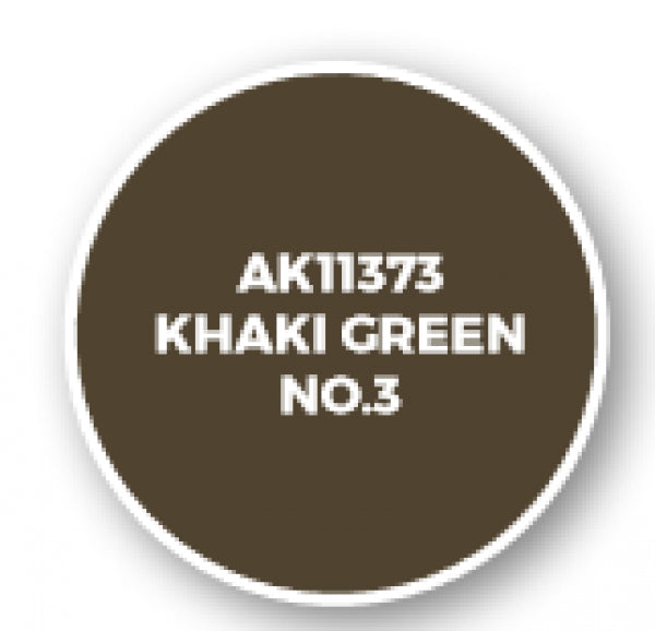 Ak-Interactive: Afv Acrylics (3Rd Gen) - Khaki Green No.3