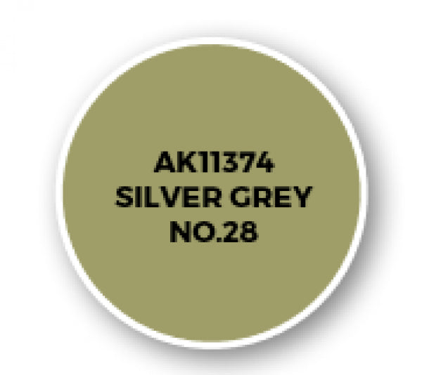 Ak-Interactive: Afv Acrylics (3Rd Gen) - Silver Grey No.28