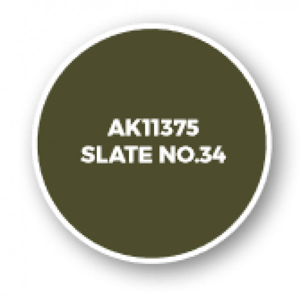 Ak-Interactive: Afv Acrylics (3Rd Gen) - Slate No.34