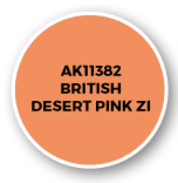 Ak-Interactive: Afv Acrylics (3Rd Gen) - British Desert Pink Zi