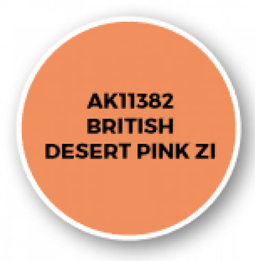 Ak-Interactive: Afv Acrylics (3Rd Gen) - British Desert Pink Zi