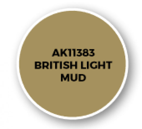 Ak-Interactive: Afv Acrylics (3Rd Gen) - British Light Mud