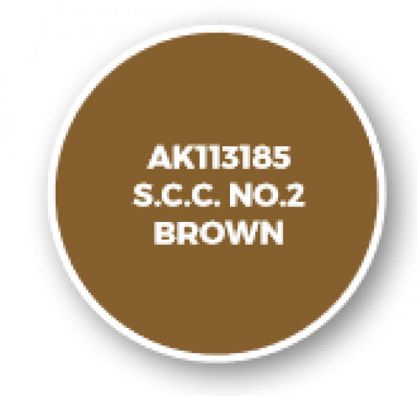 Ak-Interactive: Afv Acrylics (3Rd Gen) - S.C.C. No.2 Brown