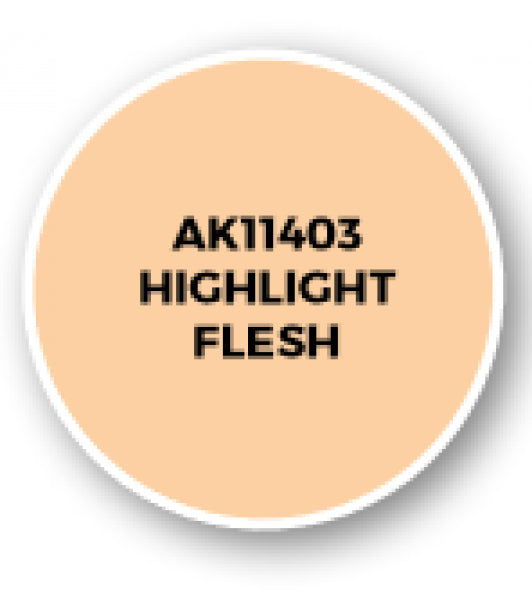 Ak-Interactive: Figure Series Acrylics (3Rd Gen) - Highlight Flesh