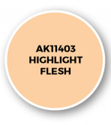 Ak-Interactive: Figure Series Acrylics (3Rd Gen) - Highlight Flesh