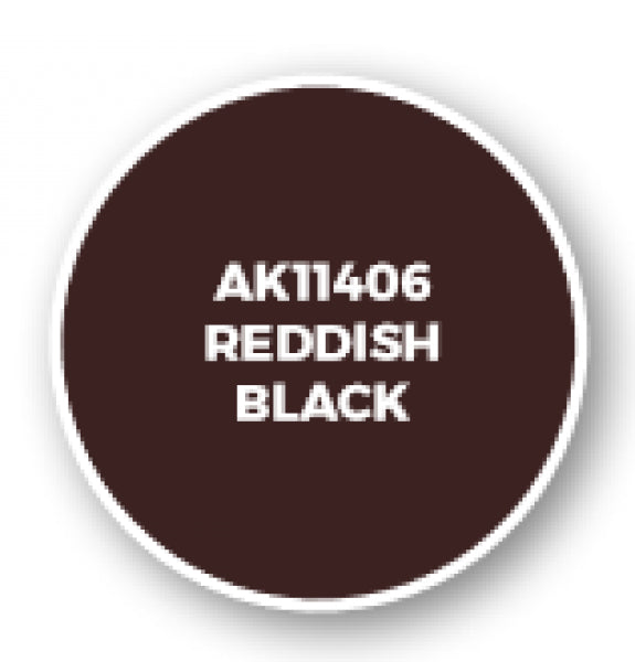 Ak-Interactive: Figure Series Acrylics (3Rd Gen) - Reddish Black