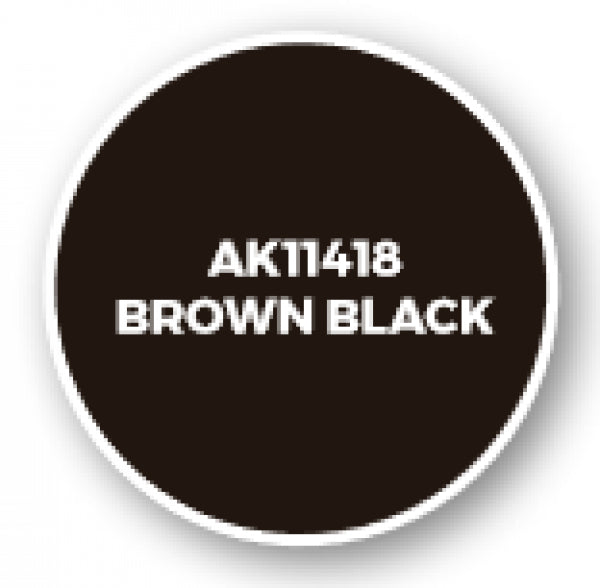 Ak-Interactive: Figure Series Acrylics (3Rd Gen) - Brown Black