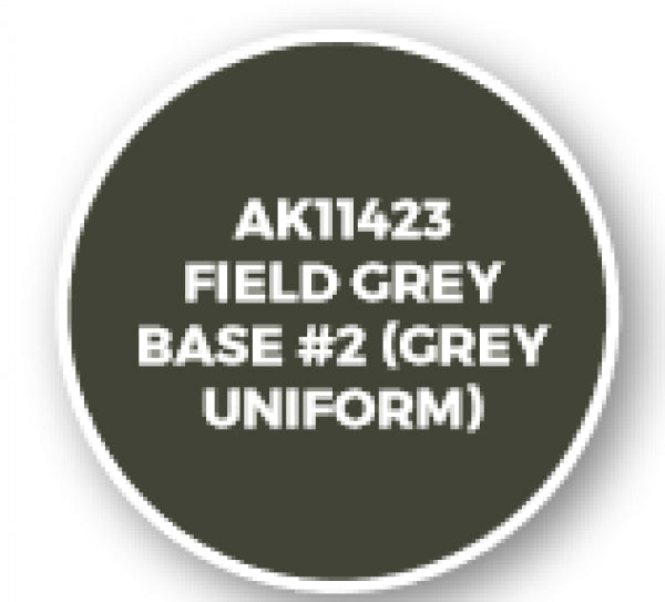 Ak-Interactive: Figure Series Acrylics (3Rd Gen) - Field Grey Base #2 (Grey Uniform)