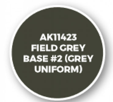 Ak-Interactive: Figure Series Acrylics (3Rd Gen) - Field Grey Base #2 (Grey Uniform)