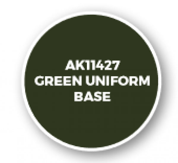 Ak-Interactive: Figure Series Acrylics (3Rd Gen) - Green Uniform Base