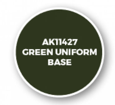 Ak-Interactive: Figure Series Acrylics (3Rd Gen) - Green Uniform Base