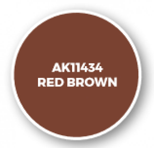 Ak-Interactive: Figure Series Acrylics (3Rd Gen) - Red Brown