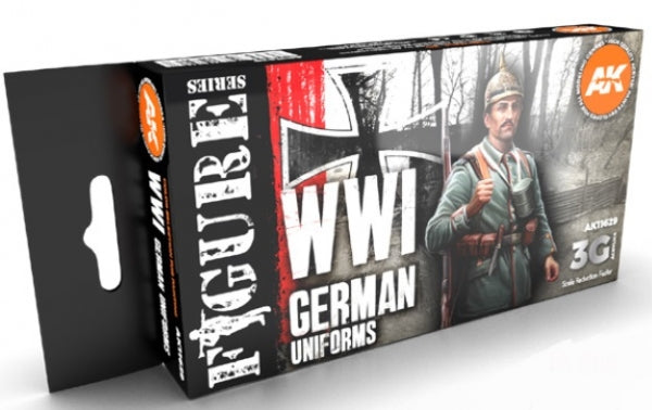 Ak-Interactive: 3Rd Gen Acrylics - Wwi German Uniforms Color Set
