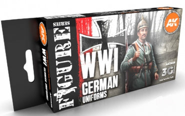 Ak-Interactive: 3Rd Gen Acrylics - Wwi German Uniforms Color Set