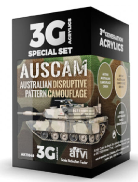 Ak-Interactive: 3Rd Gen Acrylics - Auscam Colors Set