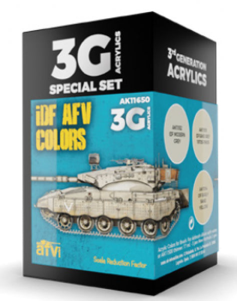 Ak-Interactive: 3Rd Gen Acrylics - Idf Afv Colors Set