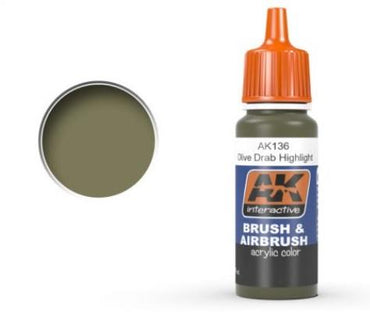 Ak-Interactive: Olive Drab High Lights Acrylic Paint