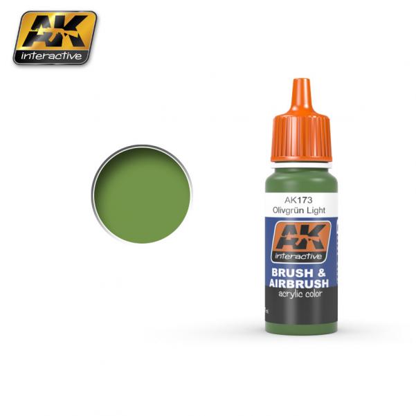 Ak-Interactive: Olivgrun Light Acrylic Paint