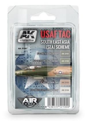 Ak-Interactive: Usaf Tac South East Asia (Sea) Scheme Colors Set