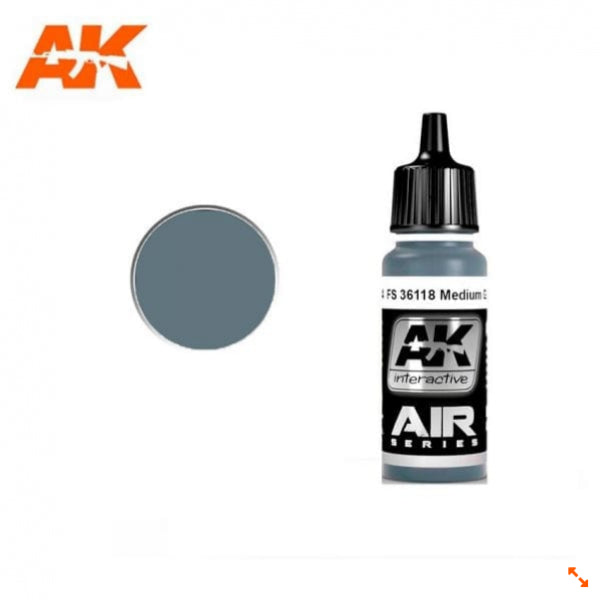 Ak-Interactive: Air Series - Fs 36118 Medium Gunship Grey (17Ml)