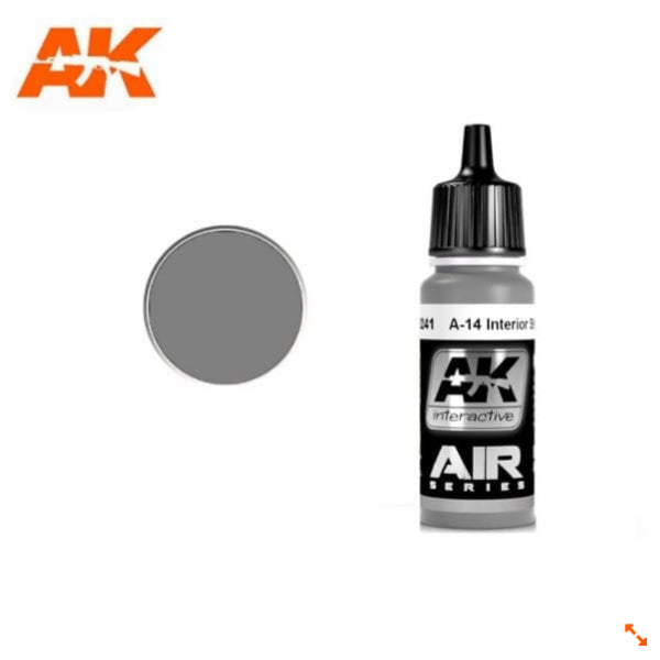 Ak-Interactive: Air Series - A-14 Interior Steel Grey (17Ml)