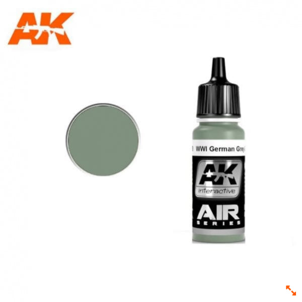 Ak-Interactive: Air Series - Wwi German Grey-Green Primer (17Ml)