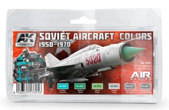 Ak-Interactive: Soviet Aircraft Colors 1950-1970 Colors Set