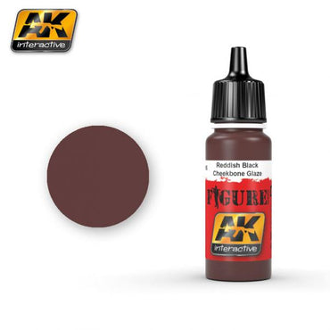 Ak-Interactive: Reddish Black Cheekbone Glaze Acrylic Paint