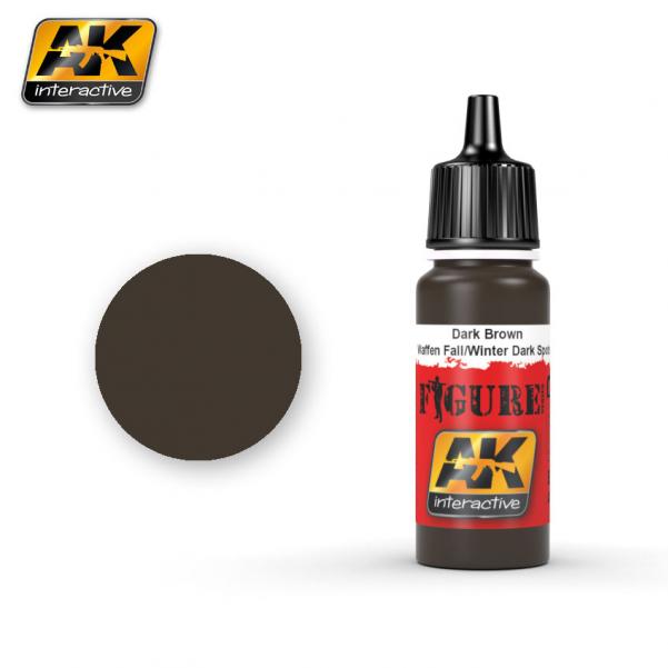Ak-Interactive: Dark Brown Waffen Fall / Winter Dark Spots Acrylic Paint