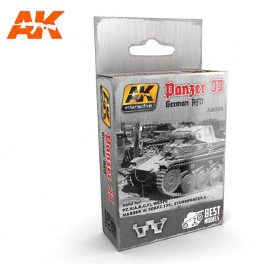Ak-Interactive: (Accessory) Tank Tracks - Panzer Ii Afv White Metal Tracks