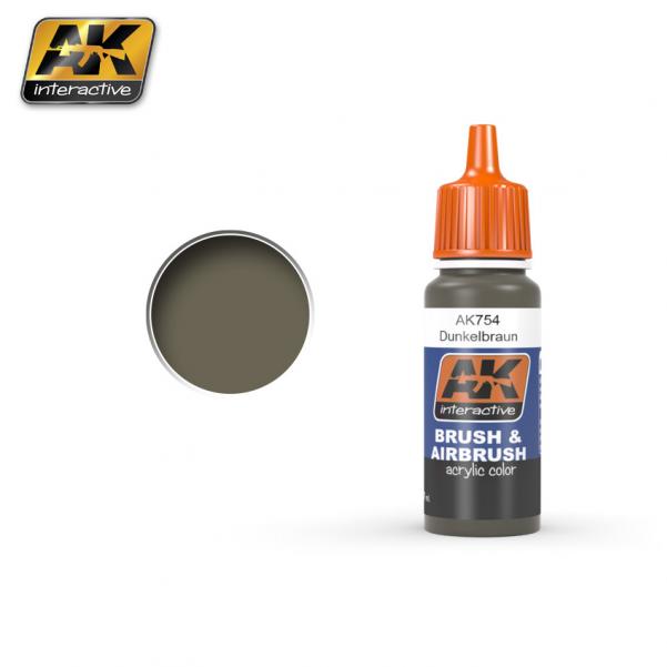 Ak-Interactive: Dunkelbraun Acrylic Paint