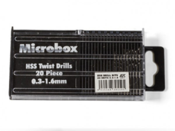 Ak-Interactive: Microbox Hss Drill Bits 20 Units 0.3-1.6Mm