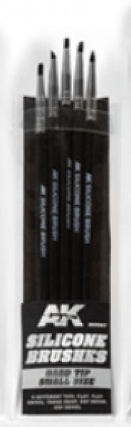 Ak-Interactive: Silicone Brushes - Hard Tip, Small (Set Of 5)