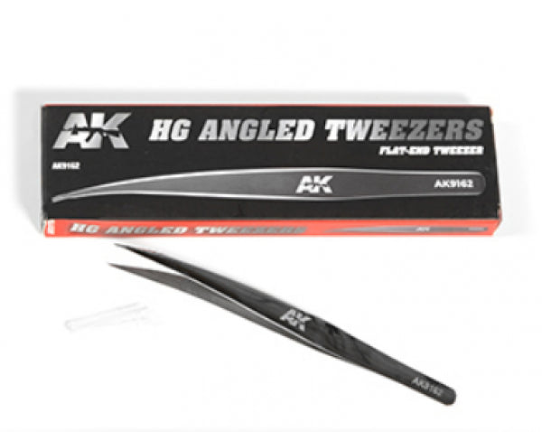 Ak-Interactive: Hg Angled Tweezers 02 (Flat End)