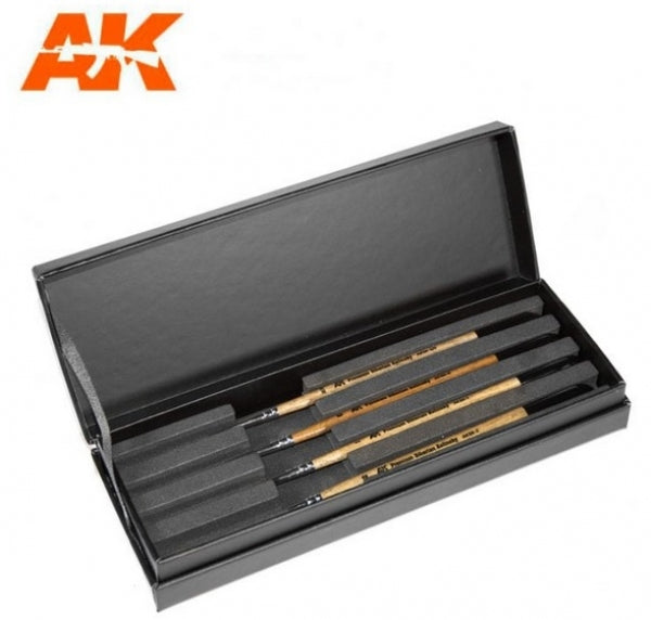 Ak-Interactive: Siberian Kolinsky Brushes Deluxe Case