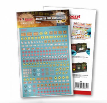 Ak-Interactive: Assorted Fuel Signs Decals (1/24 Scale)