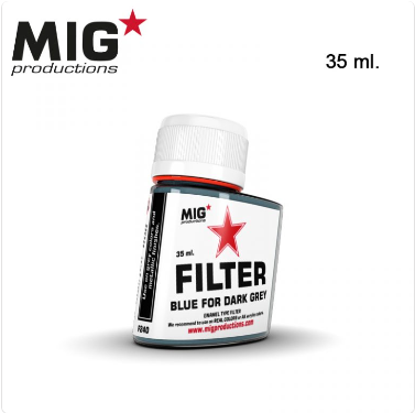Mig Productions: (Filters) Blue For Dark Grey (35Ml)