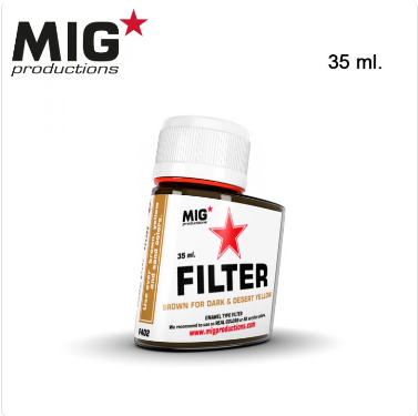 Mig Productions: (Filters) Brown For Dark & Desert Yellow (35Ml)