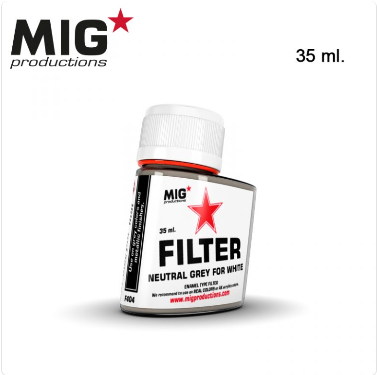 Mig Productions: (Filters) Neutral Grey For White (35Ml)