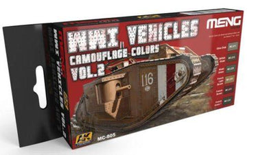 Ak-Interactive: (Acrylic) Meng Wwi Vehicles Camouflage Colors Vol.2