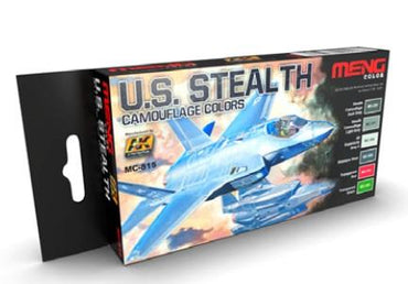Ak-Interactive: (Acrylic) Meng U.S. Stealth Camouflage Colors Set