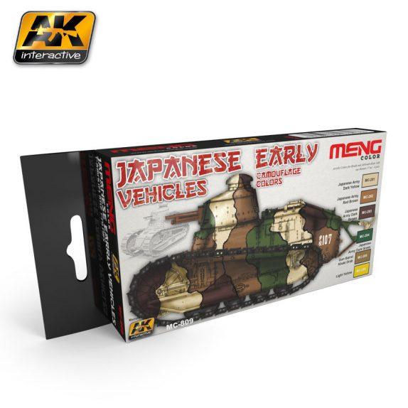 Ak-Interactive: (Acrylic) Meng Japanese Early Vehicles Camouflage
