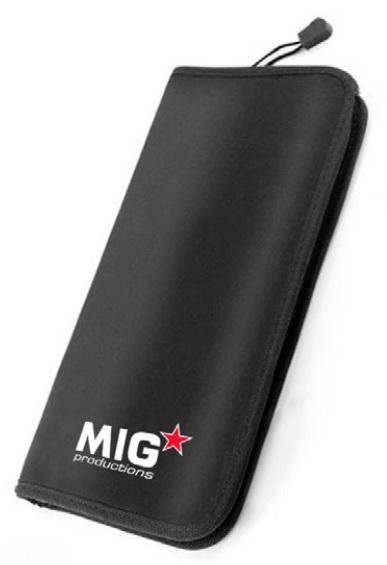 Mig Productions: Marta Kolinsky High Quality Modeling Brushes - Deluxe Bag With 10 Brushes