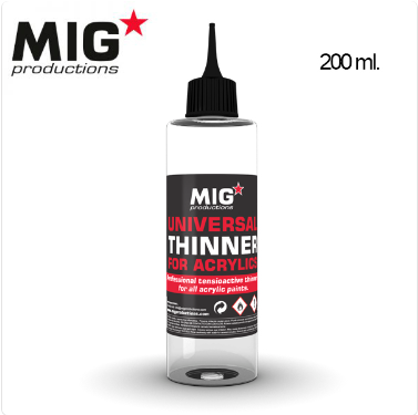Mig Productions: Universal Thinner For Acrylics (200 Ml)