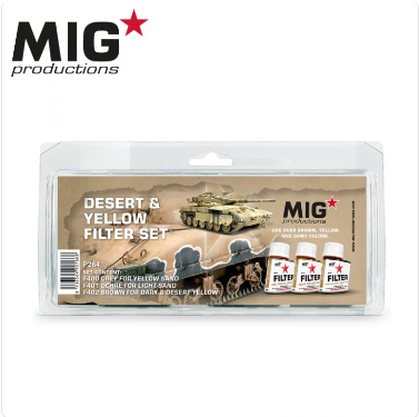 Mig Productions: Desert & Yellow Filter Set