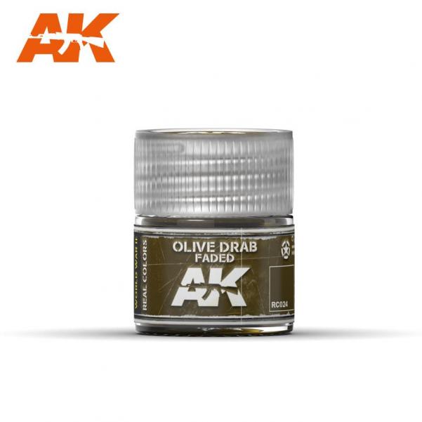 Ak-Interactive: Real Colors - Olive Drab Faded 10Ml