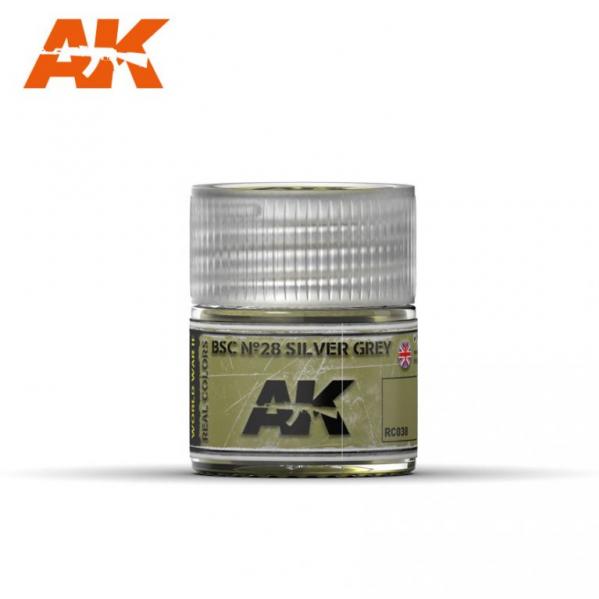 Ak-Interactive: Real Colors - Bsc Nâº28 Silver Grey 10Ml